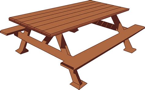 Picnic Table Clip Art, Vector Images & Illustrations - iStock