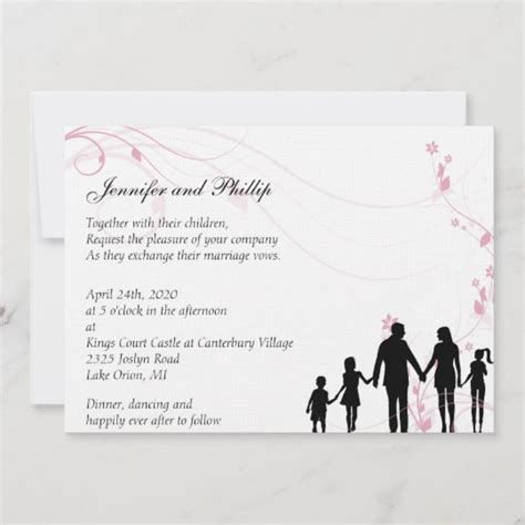 Blended Family Wedding Invitation | Zazzle.com