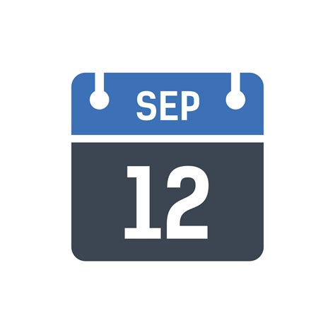 September 12 Calendar Icon, Date Icon 5261056 Vector Art at Vecteezy