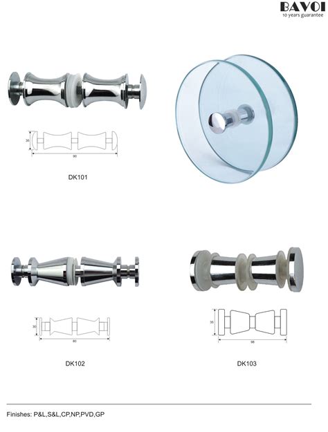 Glass Shower door knob pulls supplier for bathroom [DK101,102,103]