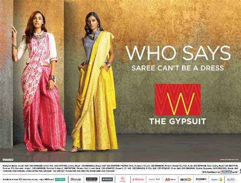 The Gypsuit Who Says Saree Cant Be A Dress Ad - Advert Gallery