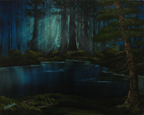 Dark Forest Lake by scenesbycolleen on DeviantArt