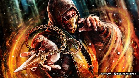 Scorpion's Fury - Mortal Kombat X HD Wallpaper