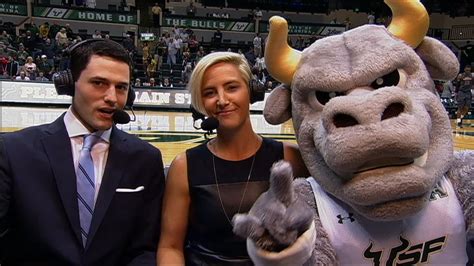 USF Mascot joins the broadcast. - ESPN Video