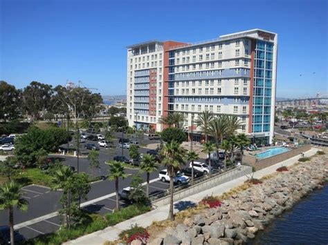 View of hotel and parking from bridge - Picture of Residence Inn Long Beach Downtown, Long Beach ...