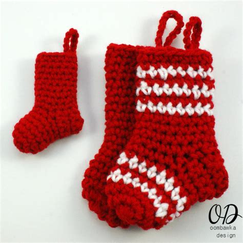 Little Christmas Stockings | AllFreeCrochet.com