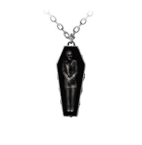 Gothic Nosferatu's Resin Coffin Pendant | Alchemy Of | RebelsMarket