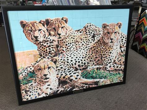 Large puzzle framed. | Puzzle frame, Art, Shapes