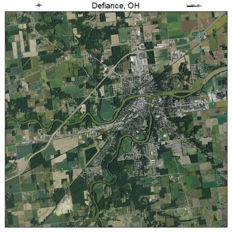 Aerial Photography Map of Defiance, OH Ohio