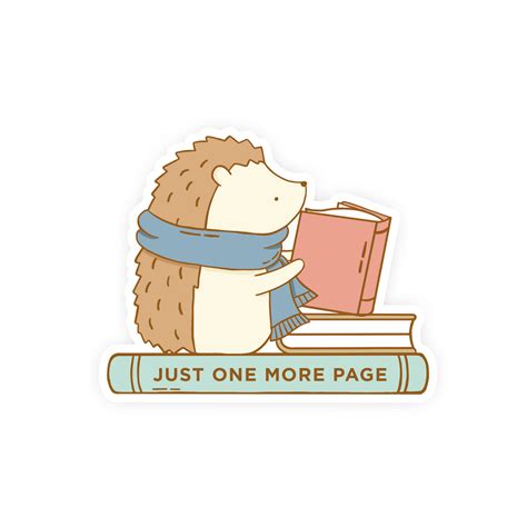 Just One More Page Vinyl Sticker – The Clever Clove