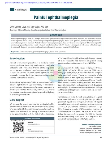 (PDF) Painful ophthalmoplegia