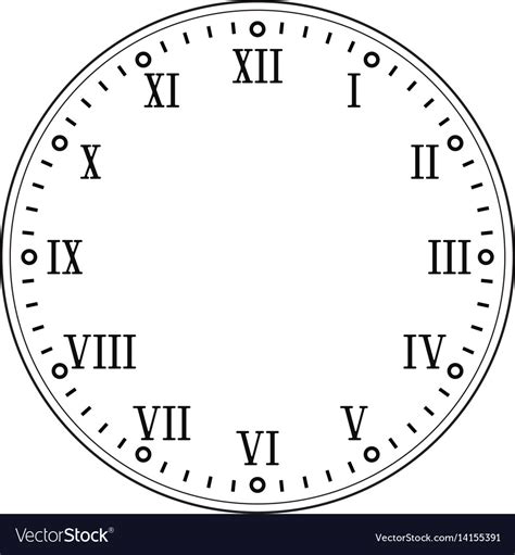 Clock Face Roman Numerals