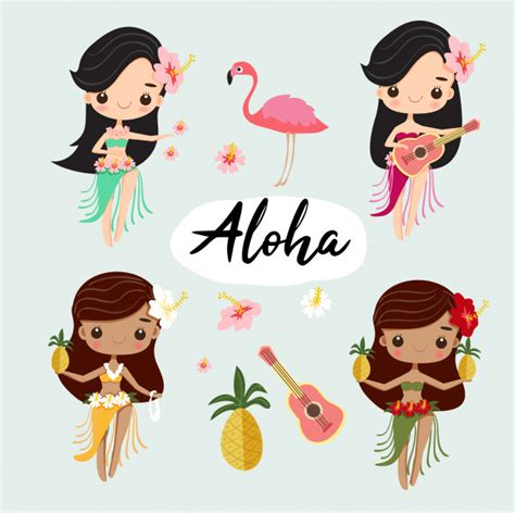 Hula Girl Vector at Vectorified.com | Collection of Hula Girl Vector free for personal use