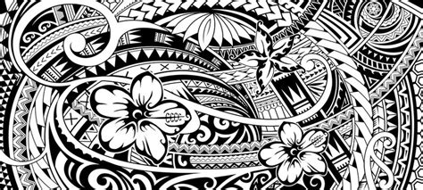 Hawaiian Tribal Pattern Black And White