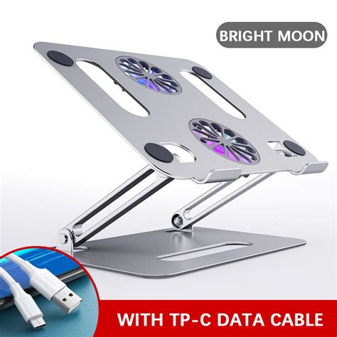 Aluminum Laptop Stand With Fan Adjustable Laptop Stand Laptop Cooler ...