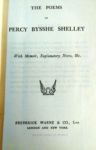 The Poems of Percy Bysshe Shelley (1900s) – GOHD Books