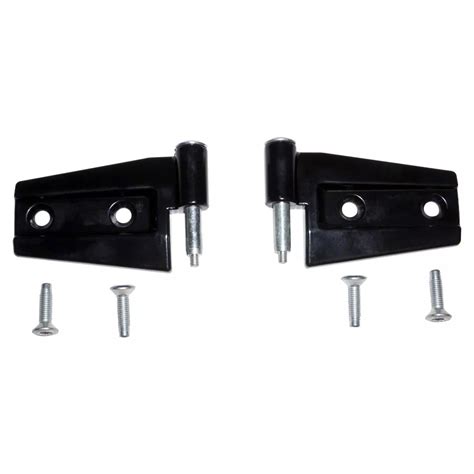 Jeep Wrangler Door Hinges; Black (07-18 Jeep Wrangler JK)