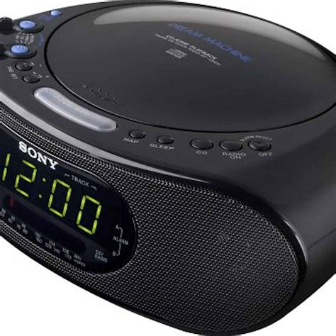 Shop Sony ICF CD 837 AM FM Stereo Clock Radio With CD Player Black ...