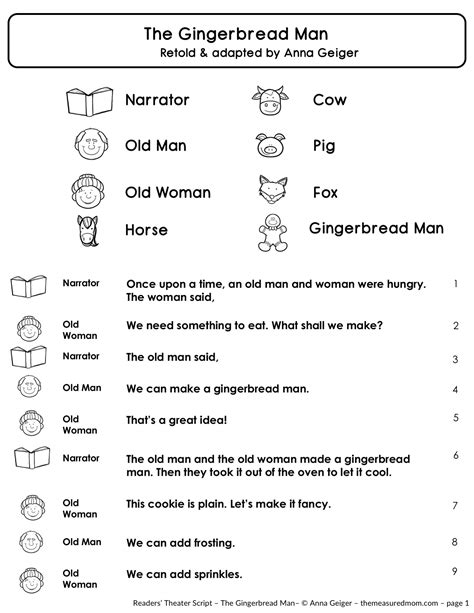 Readers Theater Scripts 4th Grade