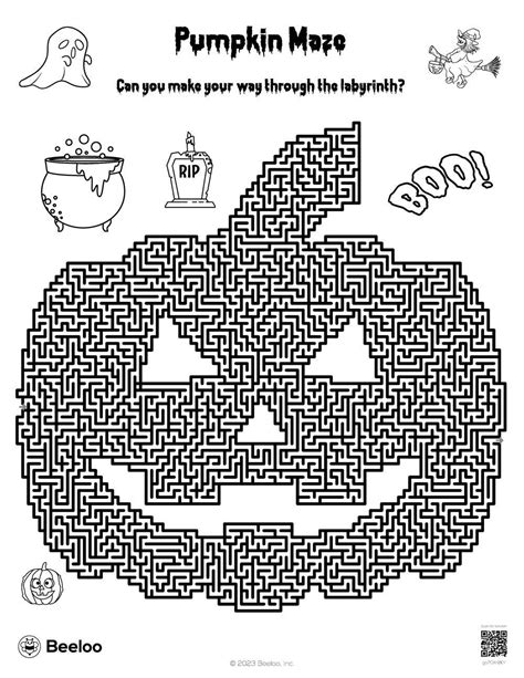 Pumpkin Maze • Beeloo Printable Crafts and Activities for Kids