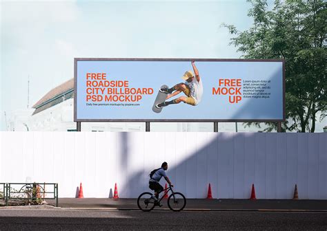 Free Roadside City Billboard PSD Mockup :: Behance