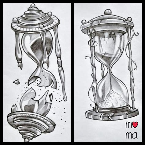 broken hourglass drawing - NatashateWillis