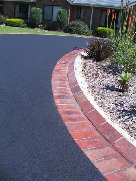 Image result for asphalt driveway edging ideas Brick Garden, Garden ...