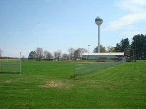 Photo of New Auburn Water Tower and Softball Field from Outfield