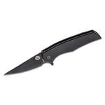 Burnside Knives Strauss Flipper 3.2" Gray D2 Plain Blade, Gray Titanium Handles - KnifeCenter