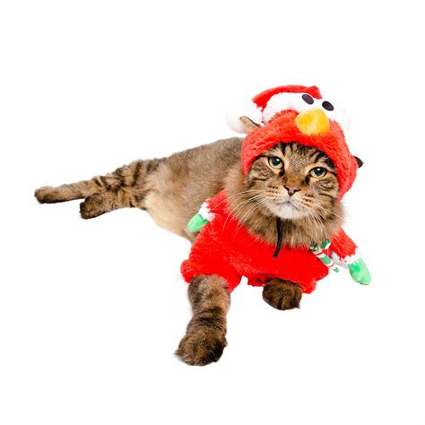 Sesame Street Santa Elmo Cat Costume