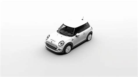 Premium AI Image | White mini sport car on white backgroundGenerative ai