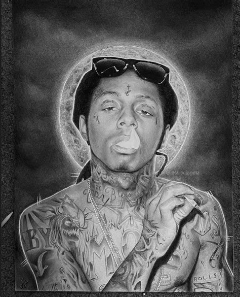 jess on Twitter: "My drawing of Lil Wayne | graphite on paper https://t ...