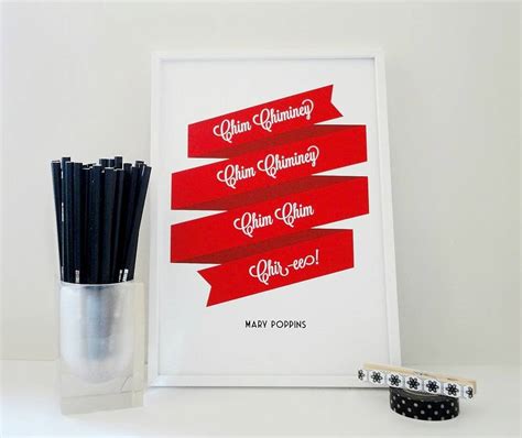 'Chim Chimney Chim Chim Cher Ee' Art Print By Sacred & Profane Designs | notonthehighstreet.com