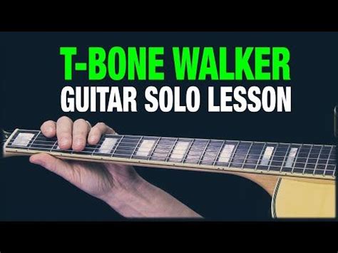 T-Bone Walker Style Guitar Solo - YouTube | Blues guitar lessons, Guitar lessons, Lesson