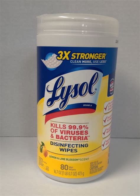 Lysol Disinfecting Wipes 80ct - Safety 1st PPE