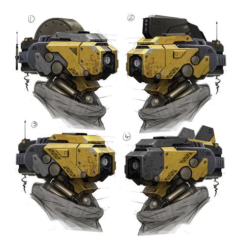 concept robots: Concept robots by Darren Bartley