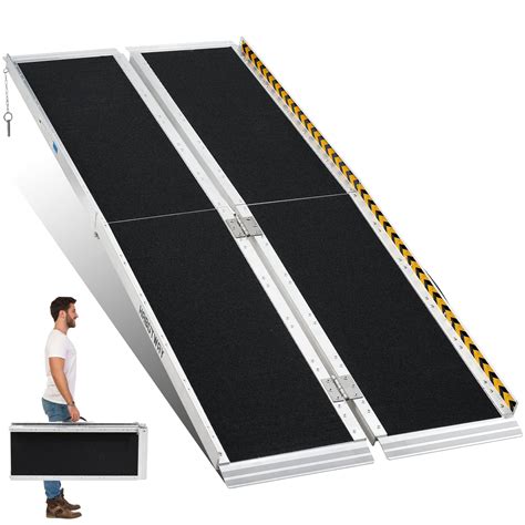 HABUTWAY Portable Wheelchair Ramp 6Ft,Non-Skid Handicap Ramp Holds up to 800Lbs,Threshold Ramp ...