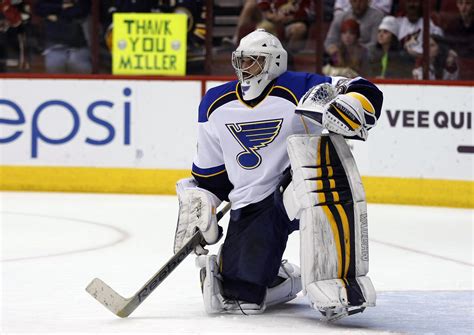 Ryan Miller makes 23 saves, wins Blues debut - tribunedigital ...