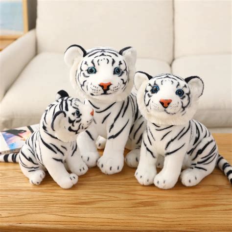 Baby Tiger Plush | White and Brown Stuffed Animal [Free Shipping]