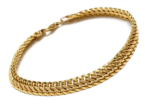 Milor 14K Yellow Gold Chain Link Italian Bracelet | EBTH