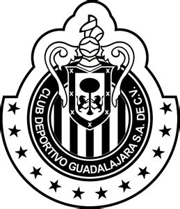 Chivas Rayadas (blanco y negro) Logo PNG Vector (EPS) Free Download