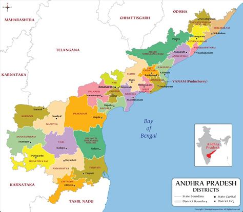 Andhra Pradesh Map With Districts – NBKomputer