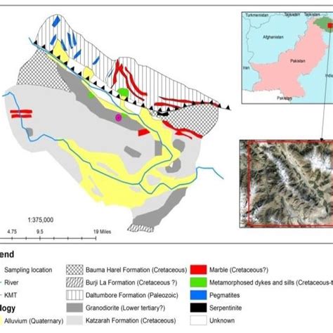 Geological map of Shigar valley, Baltistan, Pakistan (after Hanson ...