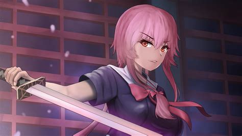 3840x2160 Resolution Yuno Gasai From Future Diary 4K Wallpaper ...