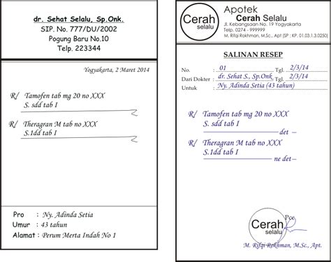 Format Kertas Resep K0pv8x1o5x01