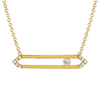 14ky Sliding Diamond Necklace - Mardon Jewelers