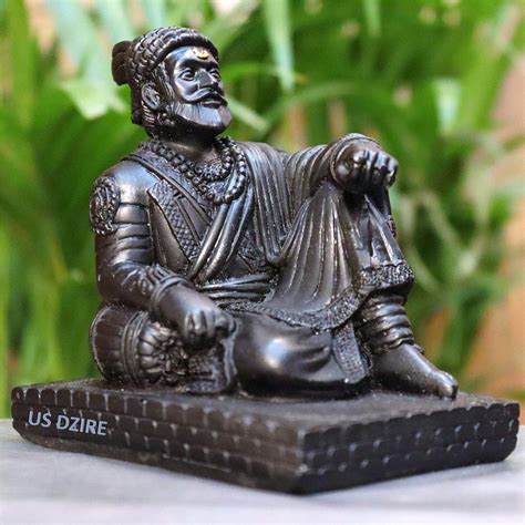 Buy US DZIRE 901Chatrapati Shivaji Maharaj Idols Handcraft Statue for Car Dashboard, Table,Puja ...