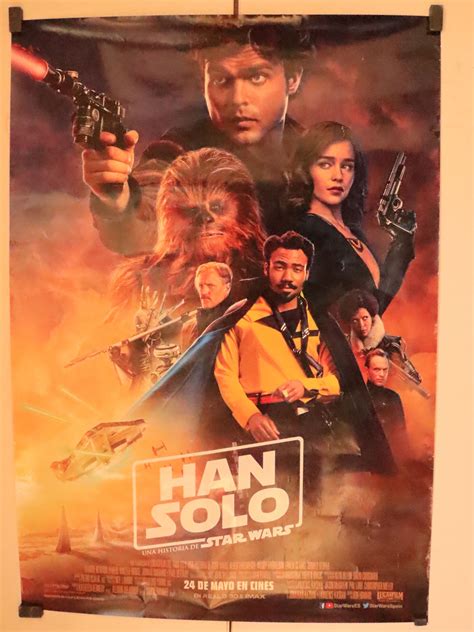 "HAN SOLO" MOVIE POSTER - "SOLO: A STAR WARS STORY" MOVIE POSTER