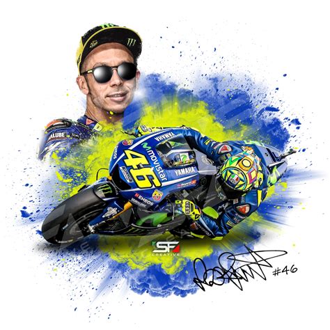 Valentino Rossi 46 VR46 Yamaha M1 Motogp Graphics Wallpaper 4500x4500px ...