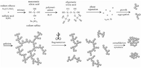 Mechanisms of silica precipitation (after Schlomach [3]). | Download Scientific Diagram